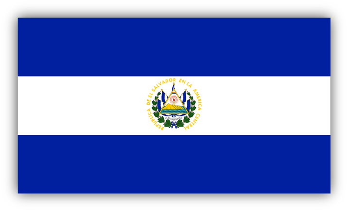 El Salvador Flag Bumper Sticker - El Salvador Flag Small (720x720), Png Download