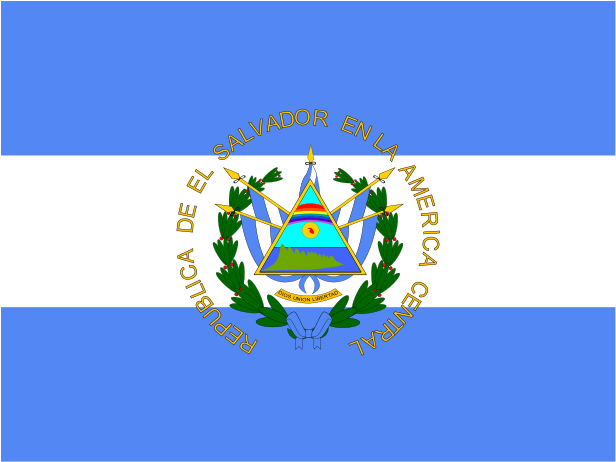 Flag Of El Salvador Logo Png Transparent - Salvador Flag (2400x1800), Png Download