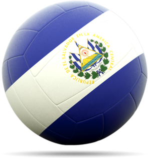 Illustration Of Flag Of El Salvador - Volleyball El Salvador (640x480), Png Download