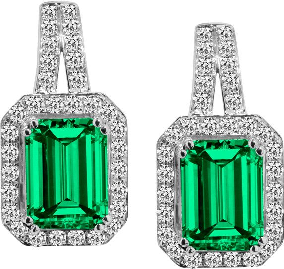 Colombian Emerald Pendant - Tommaso Design Emerald Cut 8x6mm Created Pink Sapphire (960x623), Png Download