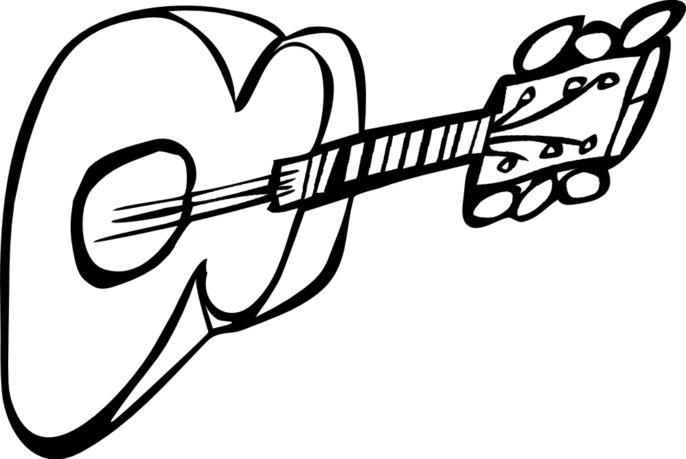 Picture Of Guatemala Flag - Guitar Clip Art (999x669), Png Download