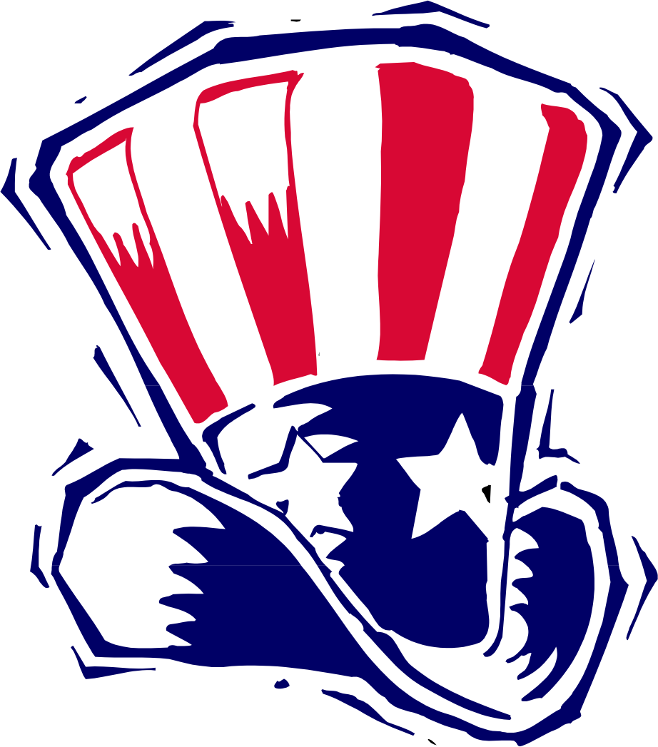 Uncle Sam Hat - Hat (922x1047), Png Download