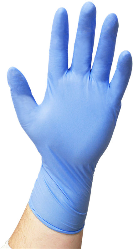Ansell Purple Nitrile Disposable Gloves - Nitrile Gloves Png (800x800), Png Download