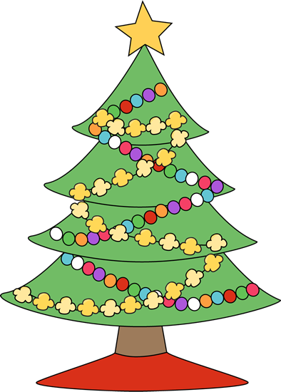 Christmas - Tree - Star - Clipart - Christmas Tree With A Star (394x550), Png Download