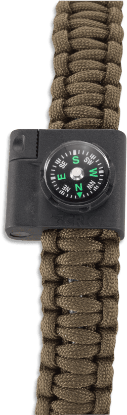 Crkt Stokes Compass & Fire Starter Kit Fits On (1840x824), Png Download