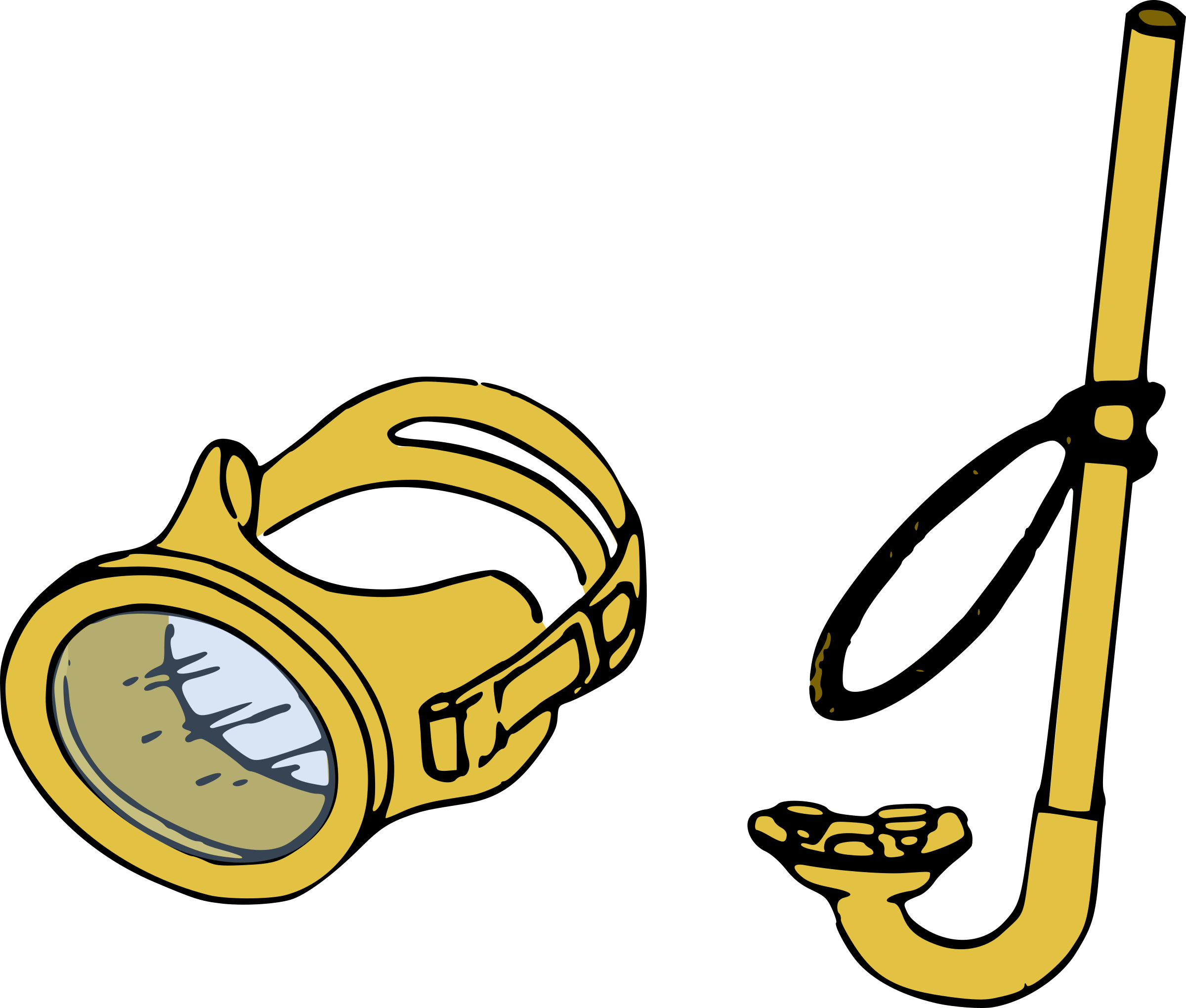 This Free Icons Png Design Of Snorkel Kit (2400x2040), Png Download