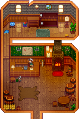 Adventurer's Guild Interior - Guilda Dos Aventureiros Stardew Valley (300x422), Png Download