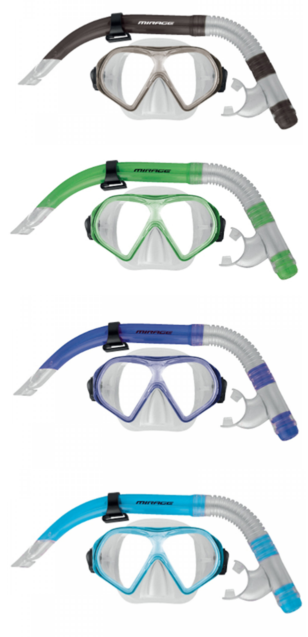 Mirage Adult Freedom Silicone Mask And Snorkel Set (1600x1417), Png Download