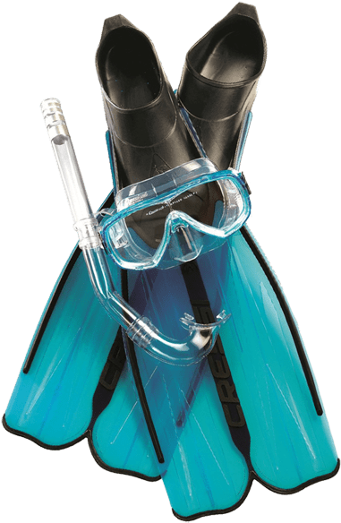 Padi Scuba Diving Courses - Cressi Adult Rondinella Bag Mask, Fins & Snorkel (450x600), Png Download