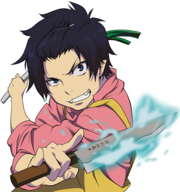 Like This - Blue Exorcist Rin (400x392), Png Download
