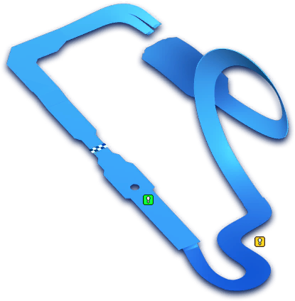 Race 1 2 - Mario Kart 8 Deluxe Water Park (480x480), Png Download