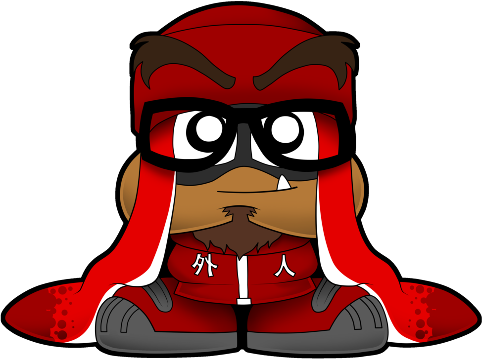 Gaijin Goombah Inkling - Cartoon (1024x794), Png Download