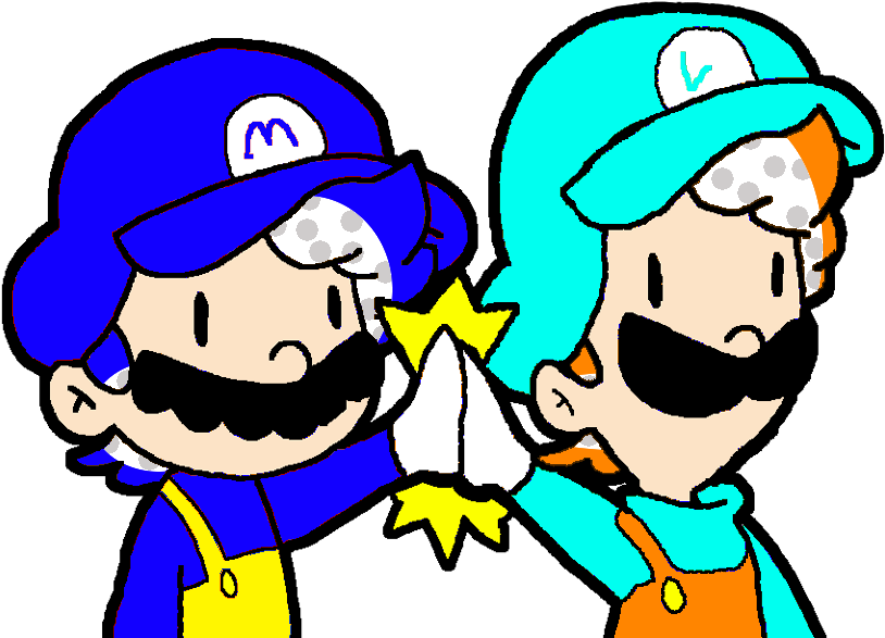 Miles And Leo Inkling Hair By Tanookid - Cartoon (814x587), Png Download