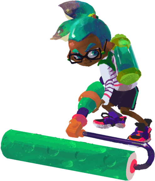 Inkling With Paint Roller - Inkling With Roller (514x600), Png Download