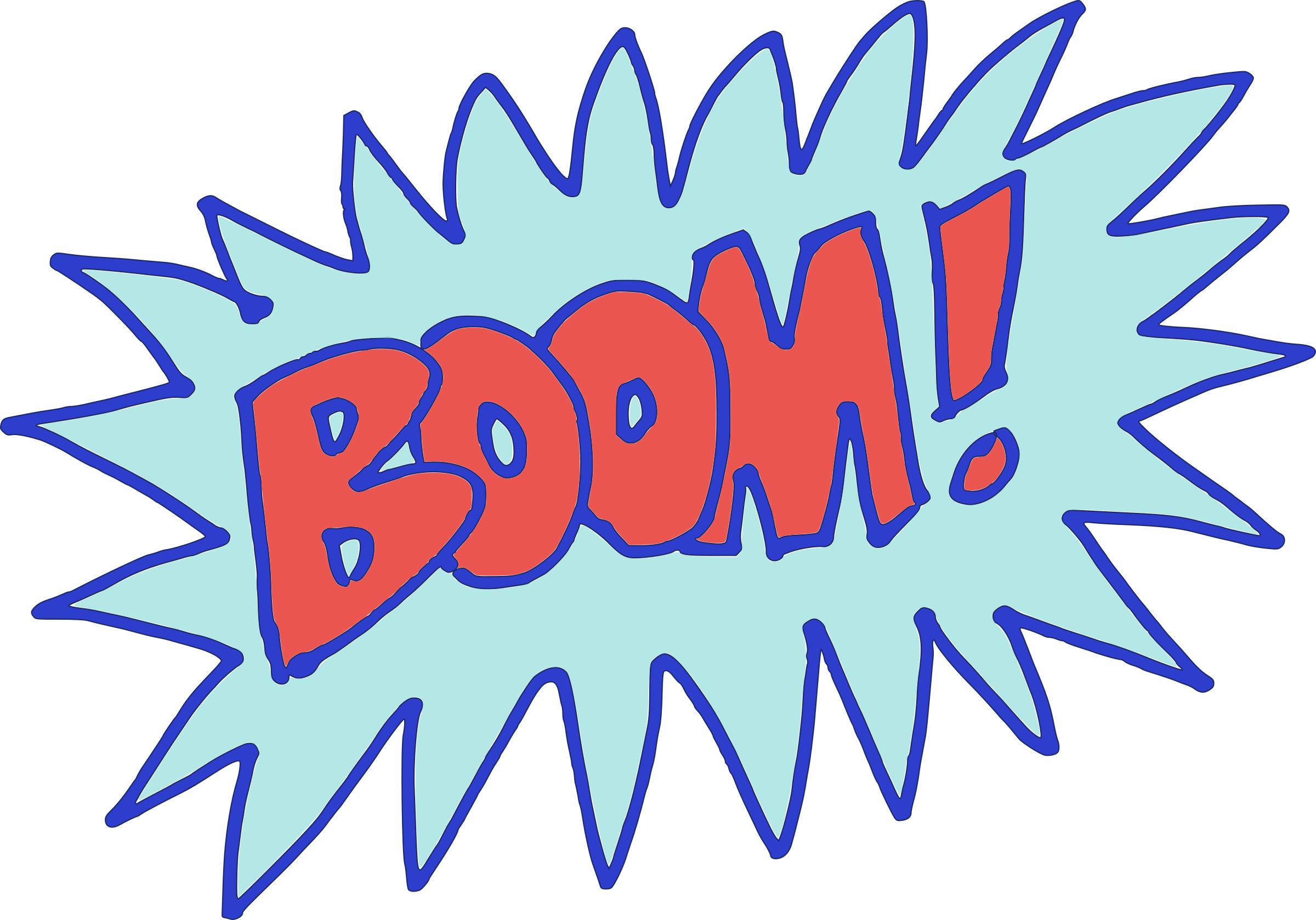 This Free Icons Png Design Of Boom Colored (2400x1679), Png Download
