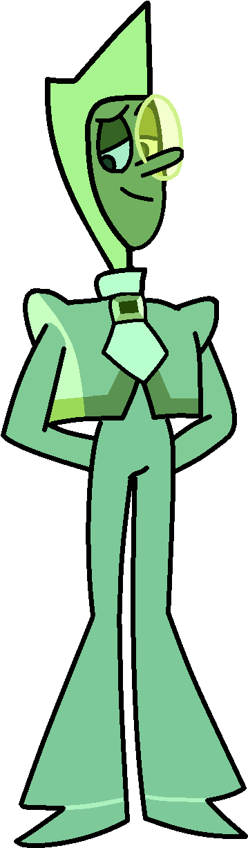 Green Zircon - Green Zircon Steven Universe (380x1248), Png Download