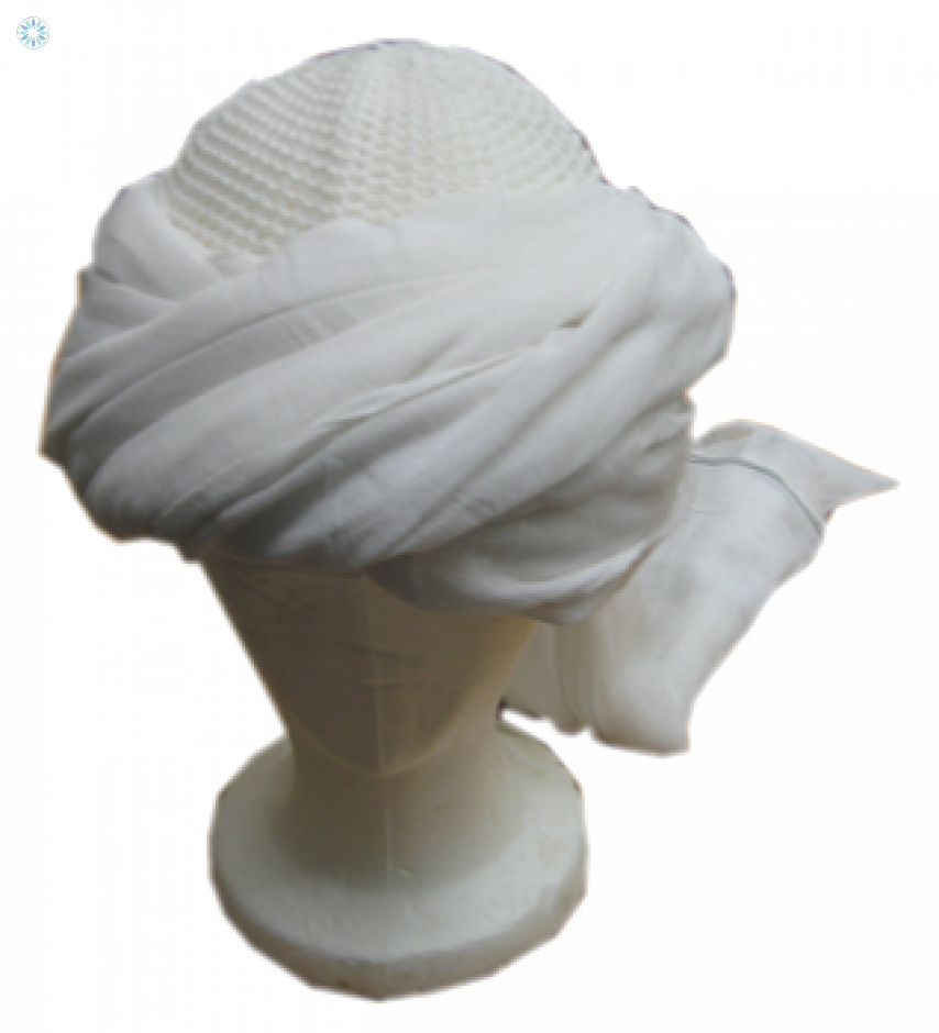 White Turban - Clothing (854x940), Png Download