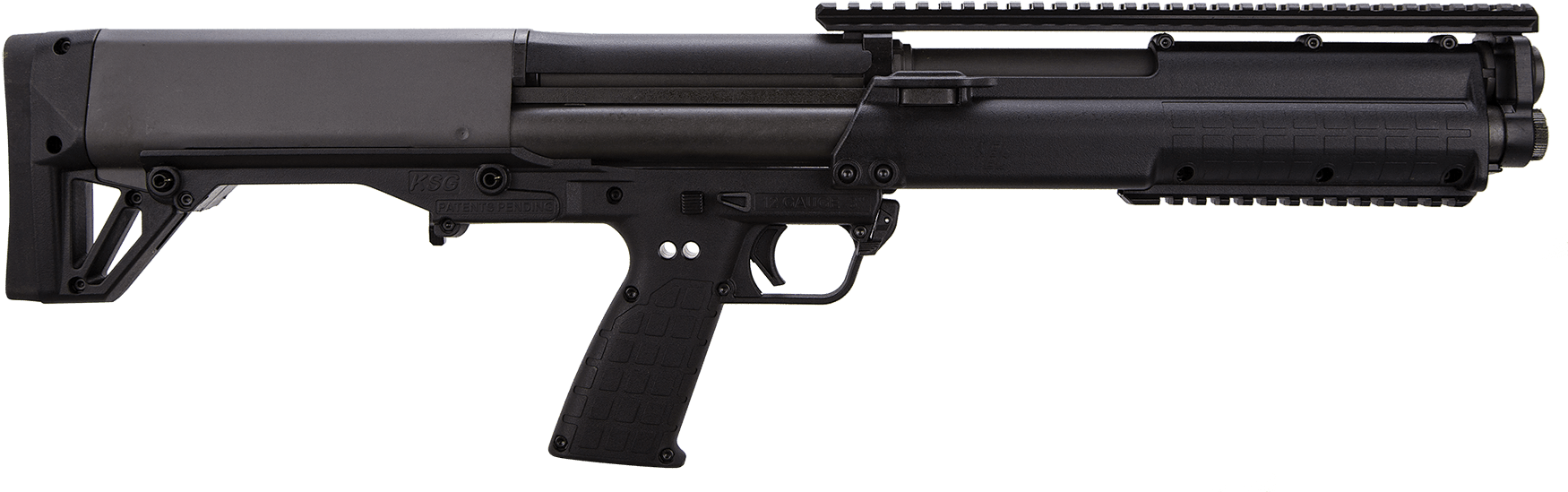 74682 - Ksg Shotgun (1800x619), Png Download