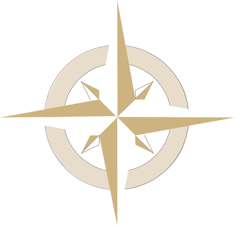 Compass, Compass Rose, South - East West North South Symbol Jpg (748x720), Png Download