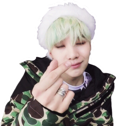 6 - Mint Yoongi Png (500x500), Png Download