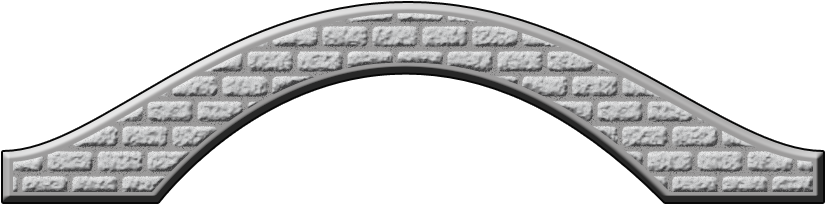 My Bridge Brick - Brick Bridge Clipart (839x218), Png Download