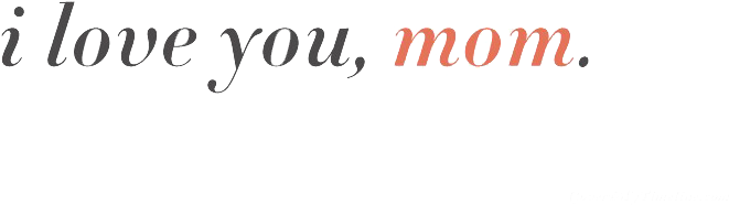 I Love You Mom Png Picture - Calligraphy (851x315), Png Download