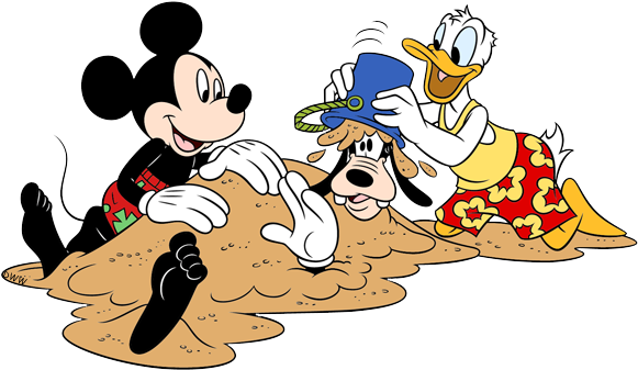 Disney Summertime Clip Art Galore Goofy Donald - Disney Summer Clip Art (594x342), Png Download