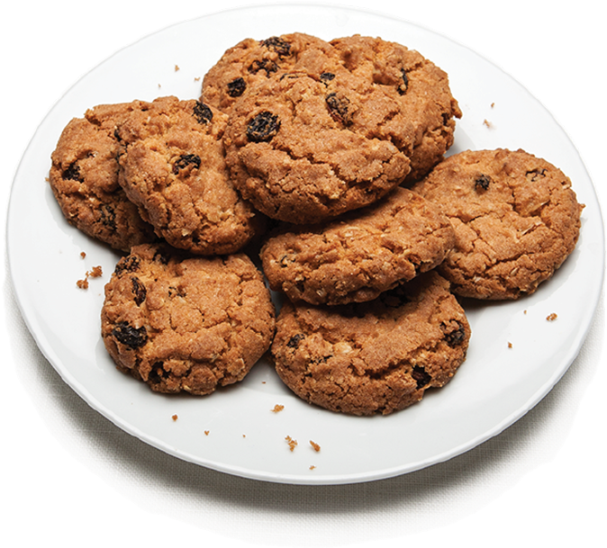 Brownie Cookie Bites - Oatmeal Raisin Cookies Transparent (680x704), Png Download