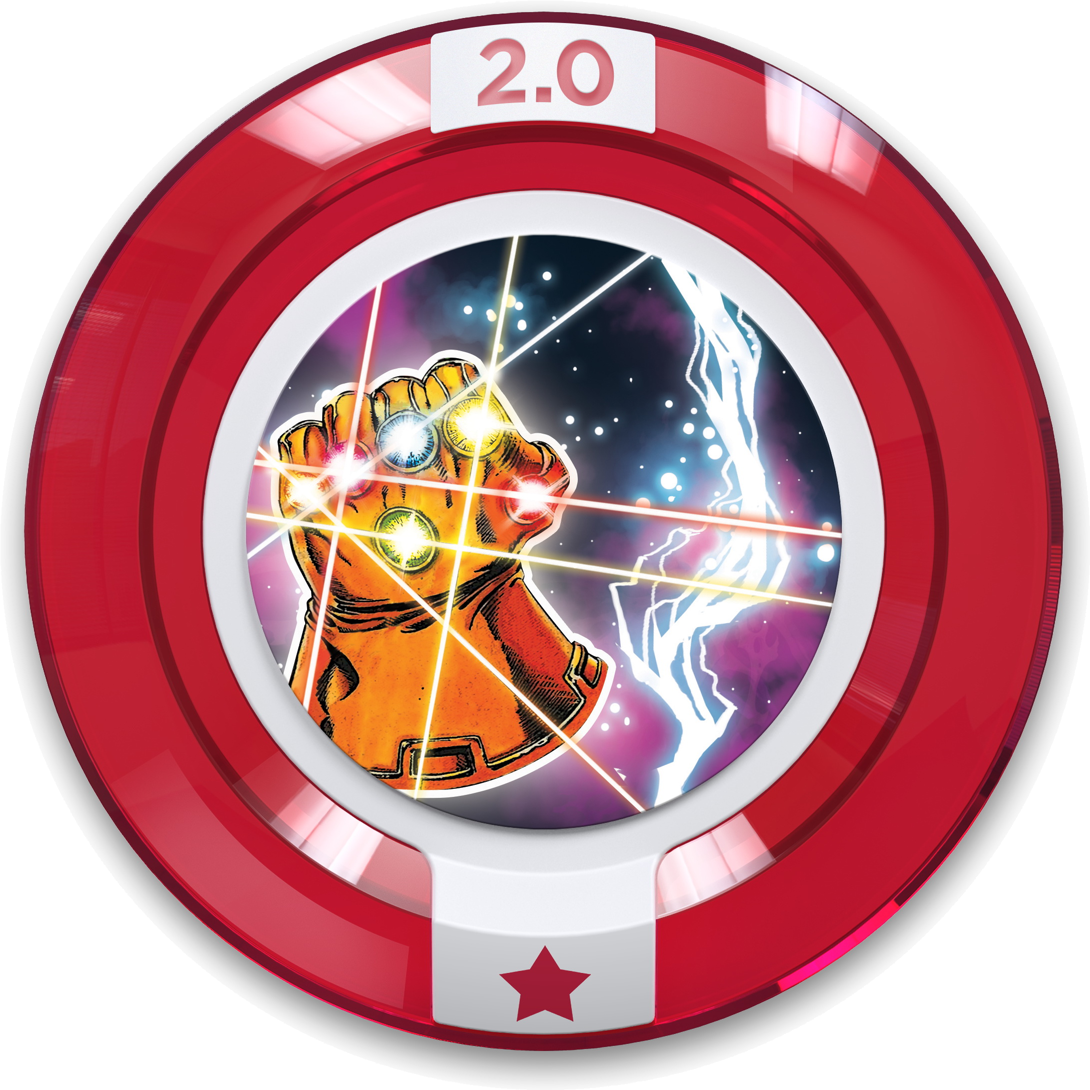 Infinity Gauntlet Disc - Disney Infinity 2.0 Captain Marvel Disc (2880x2880), Png Download