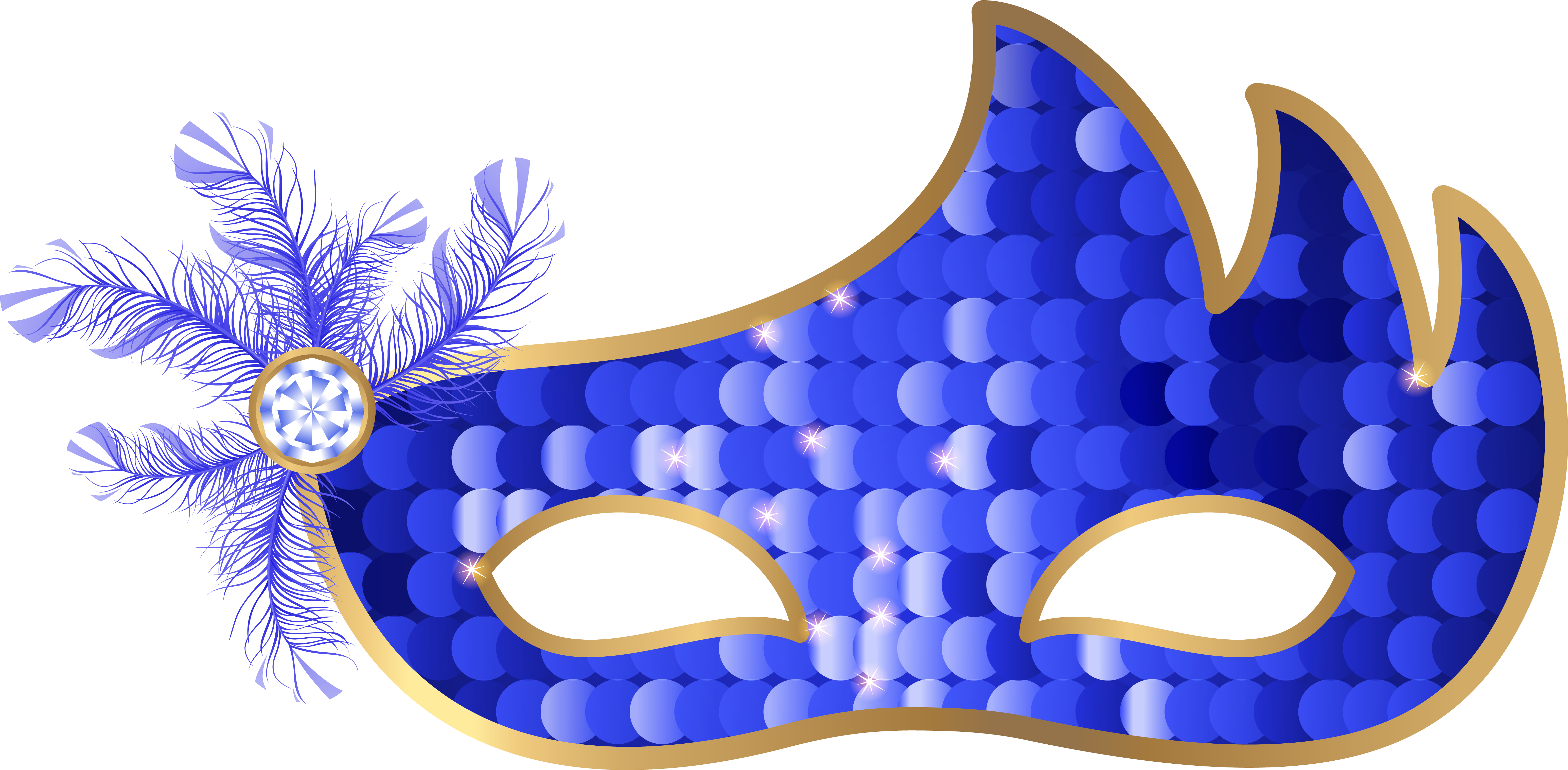 Blue Mask Png Clip - Mask Transparent Clipart (6344x3209), Png Download
