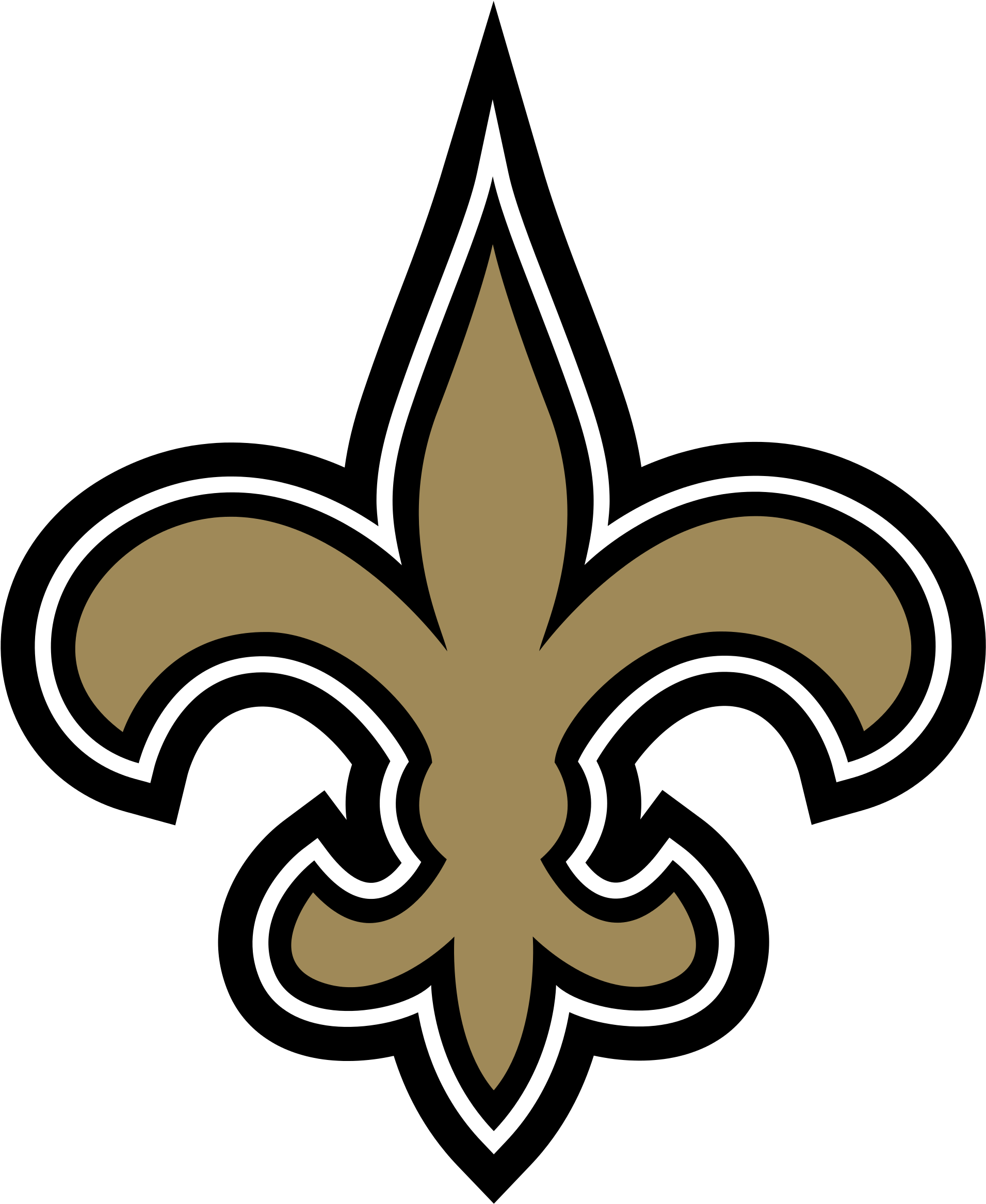 New Orleans Saints Logo (1000x1218), Png Download