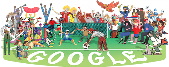 World Cup - World Cup 2018 Google (550x220), Png Download