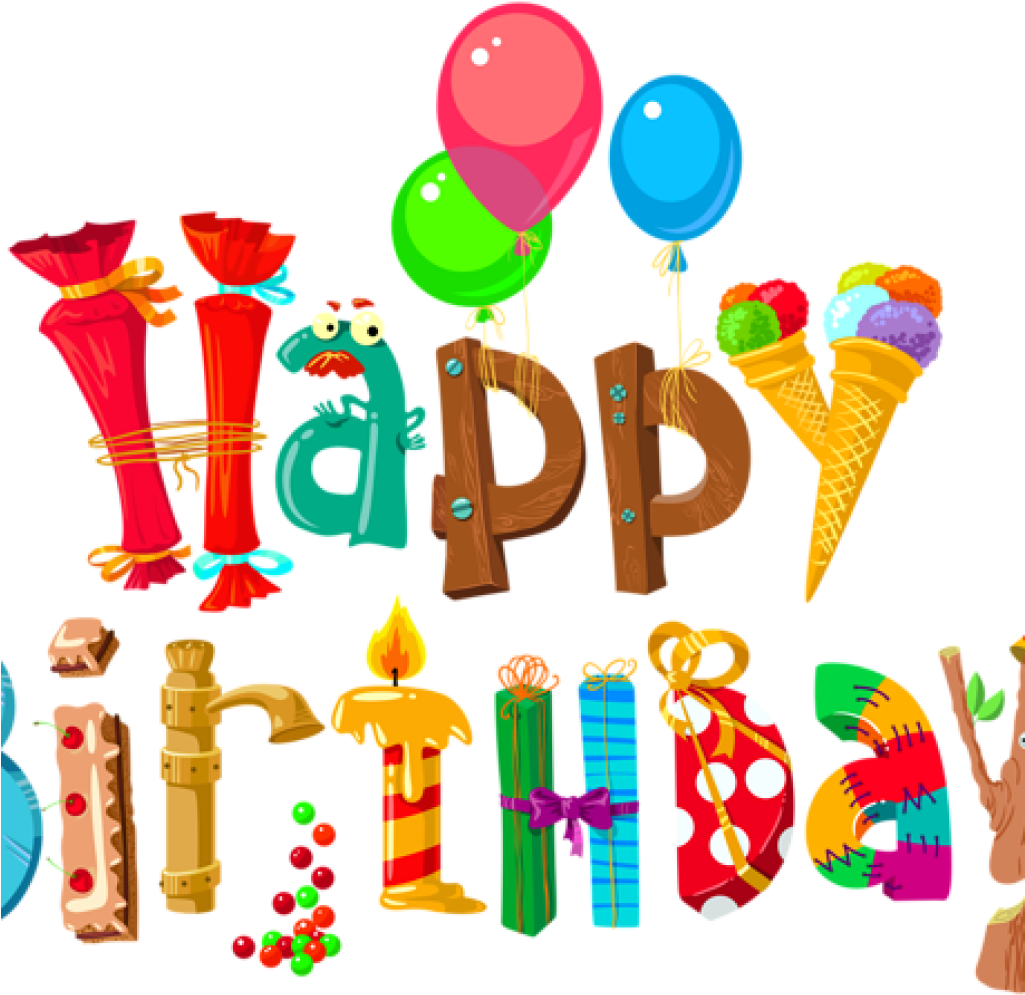 Birthday Png Happy Birthday Png Images Free Download - 30 Stuks Cupcaketoppers Happy Birthday (1024x1024), Png Download