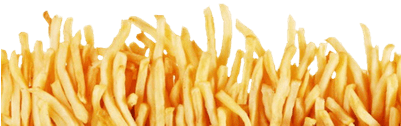 French Fries Footer - Transparent Background Fries Png (400x400), Png Download