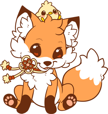 Download Hd Fox Clip Kawaii Bunny And Fox Kawaii Transparent Png Image Nicepng Com