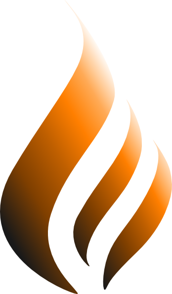 How To Set Use Orange Logo Flame Clipart (348x595), Png Download