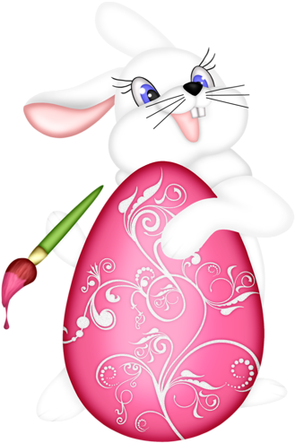 Bunny - Easter (332x500), Png Download