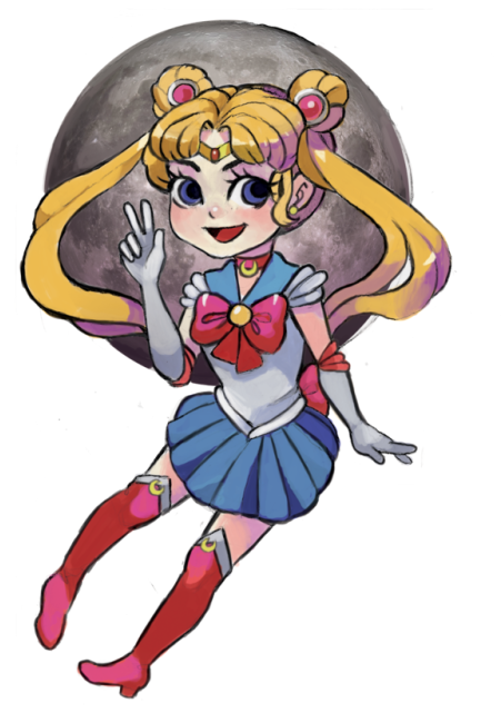 My Sailor Moon Charm & Fanart, Almost Ready For Sale - Cartoon (500x647), Png Download