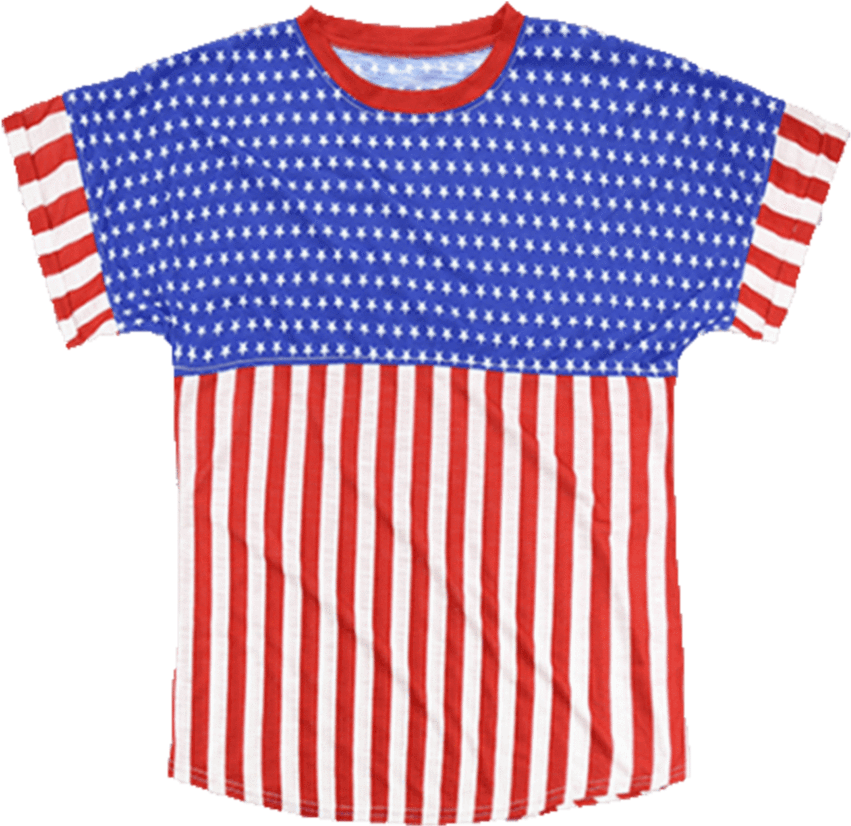 Boxercraft Usa Short Sleeve Pom Pom Pullover - T-shirt (900x1349), Png Download