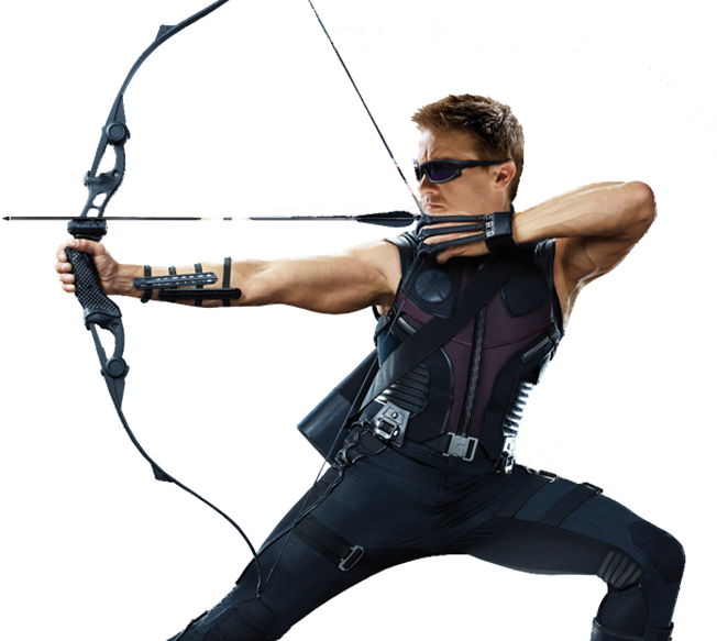 Hawkeye6 Avengers - Bow And Arrow Green Arrow (652x583), Png Download
