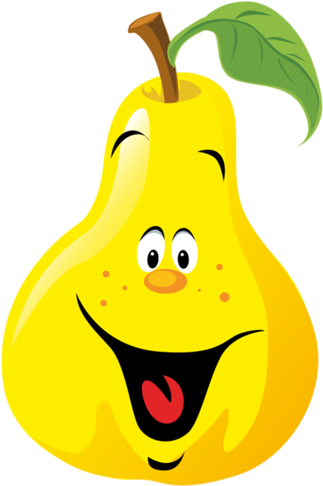 Funny Fruit Png Clip Art Smileys And - Fruit With Faces Clip Art (670x1015), Png Download