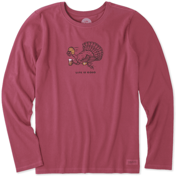 Women's Turkey Run Long Sleeve Crusher - Long-sleeved T-shirt (570x570), Png Download