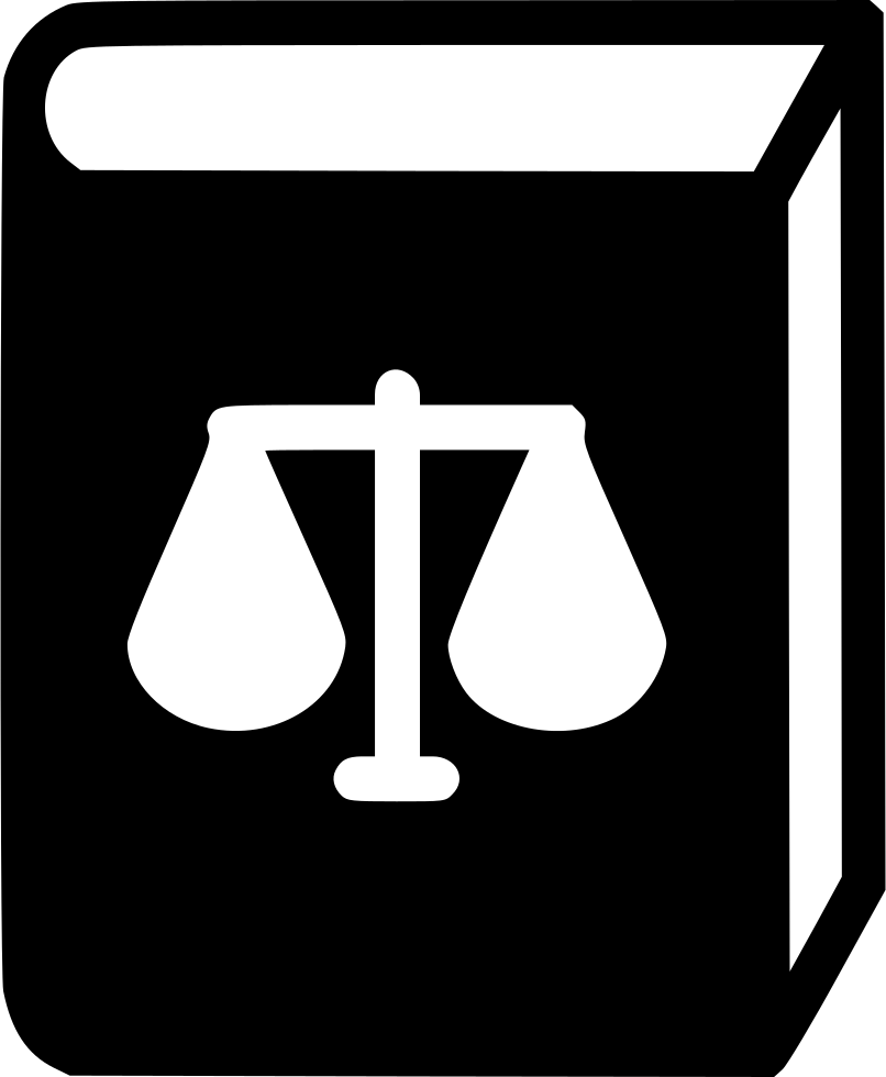 Law Book Comments - Law Book Icon (806x980), Png Download