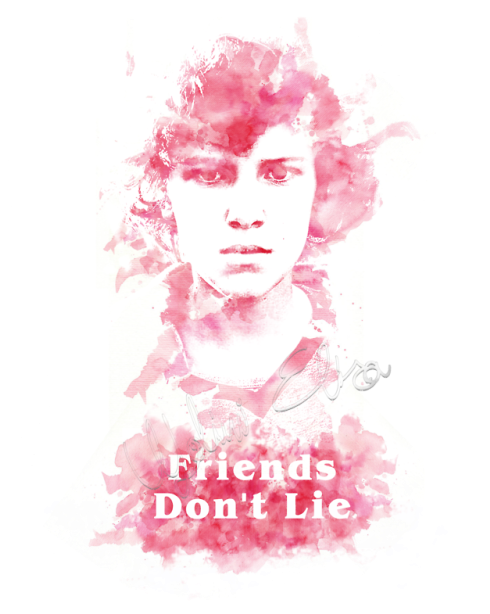 Friends Don't Lie Watercolor - Poster (500x613), Png Download