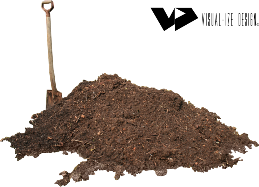 Shovel In Dirt Pile - Dirt Pile With Shovel (829x600), Png Download
