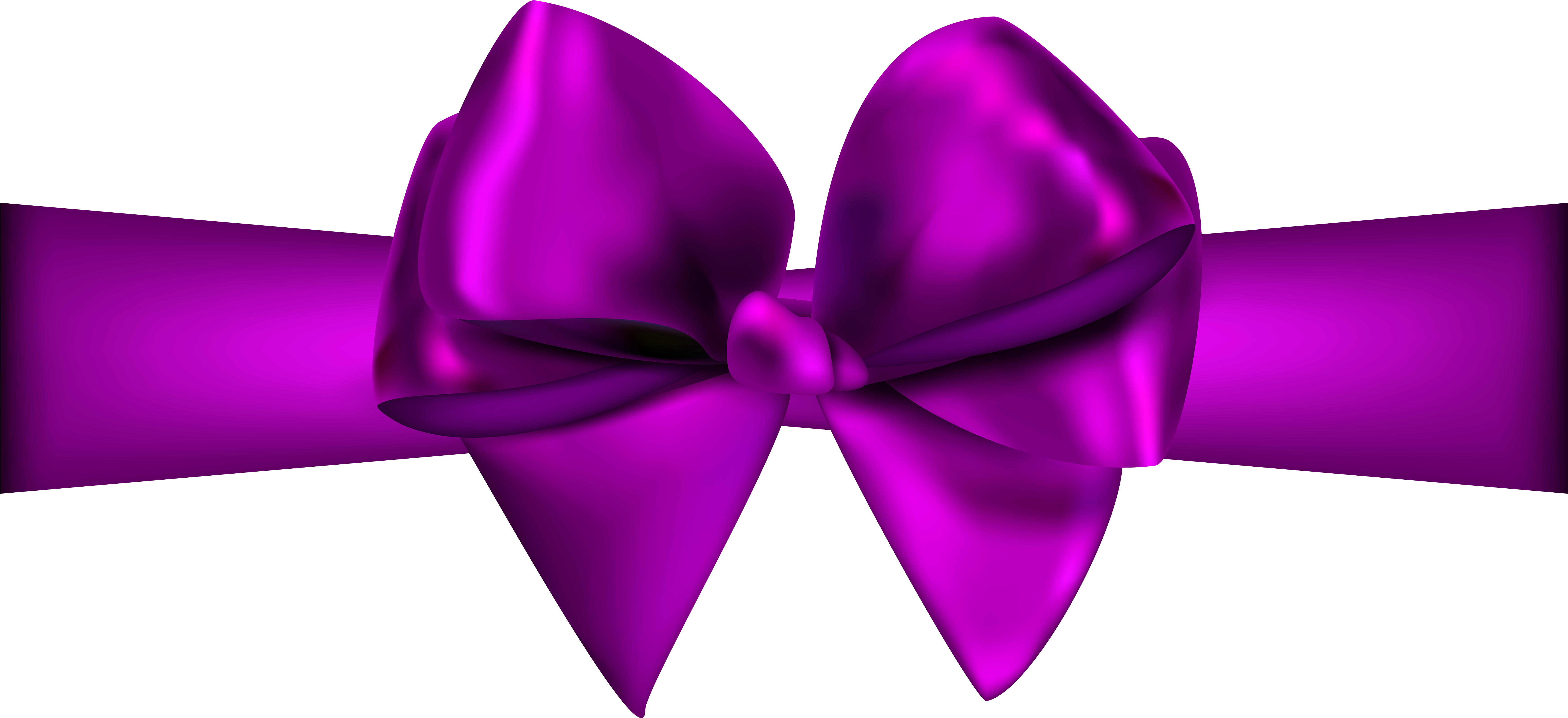 Purple Ribbon With Bow Png Clip Art - Navy Blue Ribbon Png (7000x3274), Png Download