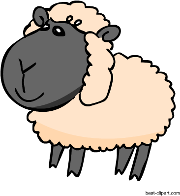 Adorable Sheep Clip Art Image - Clip Art (450x450), Png Download