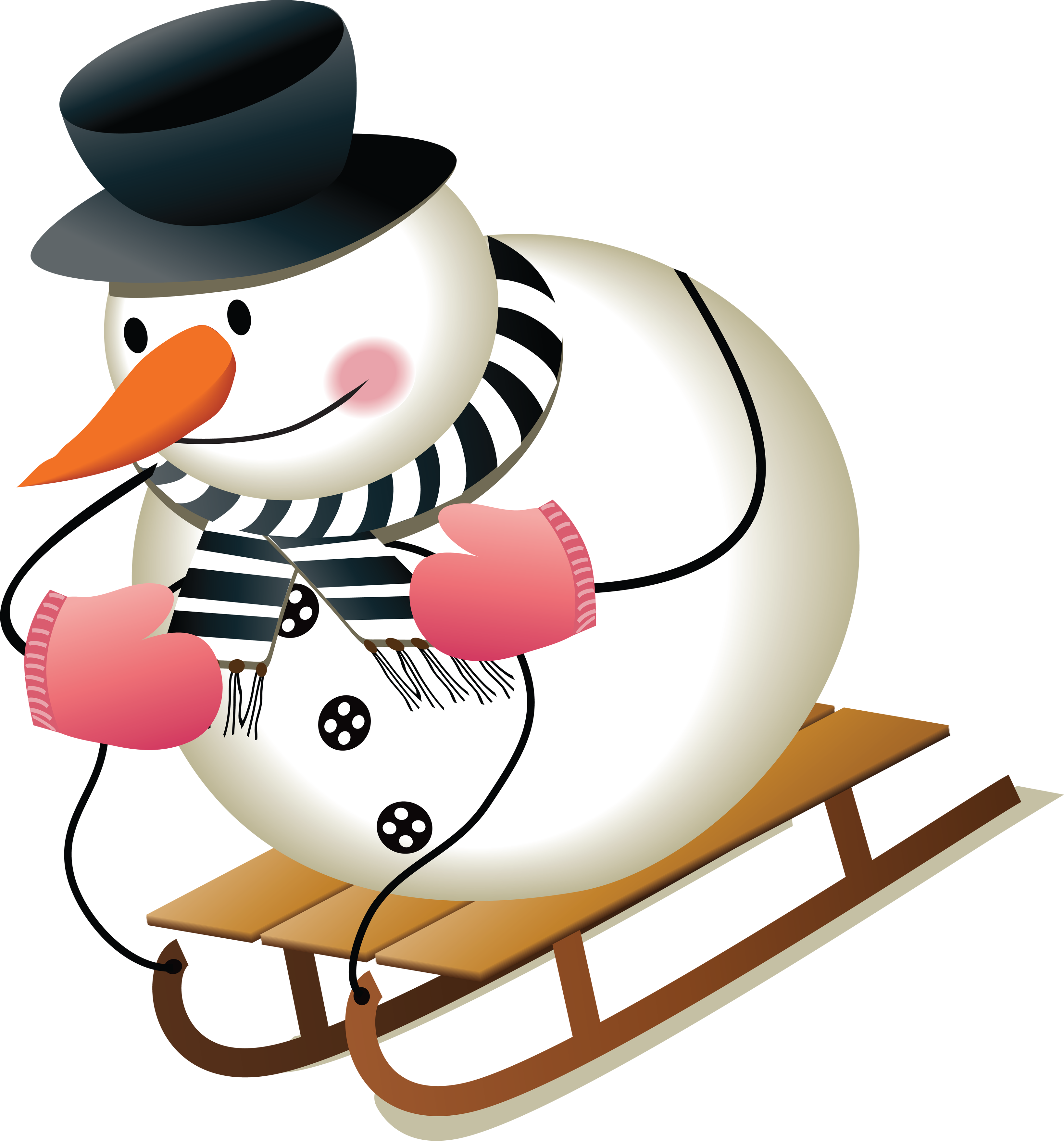 Download - Cute Snowman Clipart (3277x3513), Png Download
