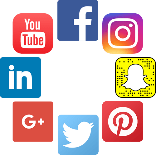 Icons For All The Main Social Media Platforms - Social Media Platforms Png (500x499), Png Download
