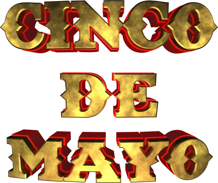 Cinco De Mayo 3d - Cinco De Mayo Png (713x600), Png Download